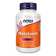 Melatonina NOW 180 Cápsulas Importada: Sono Profundo - imagem 1