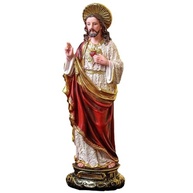 Imagem do Sagrado Coração de Jesus em Resina - 30cm - Importado - imagem 2