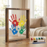 Kit de Impressão Manual Familiar - Estampas Personalizadas em Tecidos e Papel (Marrom) - imagem 3