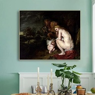 Pôster de Arte Peter Paul Rubens - Venus Frigida | Impressão em Tela 75x60cm para Decoração de Escritório - imagem 3
