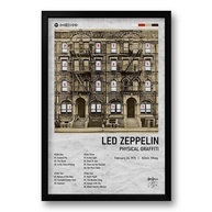 Quadro Álbum Physical Graffiti Led Zeppelin 40x60cm - Moldura Preta com Impressão Premium - imagem 1