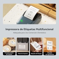 B1 Etiquetadora, Impressora Térmica Bluetooth Portátil, Rotuladora de Etiquetas Adesivas para Casa, Escritório, Cozinha e Escola, 2 Polegadas com Etiquetas de 50 * 30mm, Azul - imagem 3