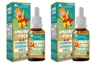 Kit 2x Imunitrix Kids (Vit. C +D+Zinco) 30ml Sabor Morango - Flora Nativa Do Brasil - imagem 2