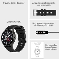 Smartwatch PEJE ZW02: Chamadas Bluetooth, Tela HD, IP68 e 123 Modos Esportivos - Pulseira Extra Inclusa! - imagem 3