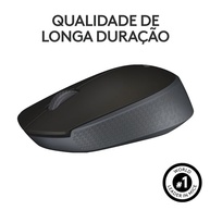 Mouse sem fio Logitech M170 com Design Ambidestro Compacto, Conexão USB e Pilha Inclusa - Preto - imagem 5