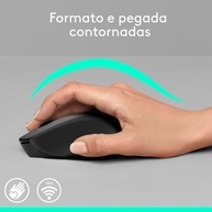 Mouse sem fio Logitech M280 com Conexão USB e Pilha Inclusa - Preto - imagem 2