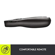 Apresentador sem fio Logitech R400 com Laser Pointer Vermelho, Conexão USB e Pilha Inclusa - imagem 2