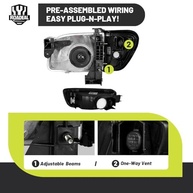 Faróis Completos para Toyota Tacoma 2001-2004: Iluminação Halógena Premium com Lâmpadas Inclusas - imagem 5