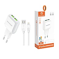 Carregador Turbo Y29: 2 Portas USB com Proteção e Cabo Incluso - imagem 2