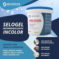 Resina Impermeabilizante Incolor Laje Telhado Piso Cimento Concreto Cerâmica Madeira Parede Selogel 900g Seloflex - imagem 5