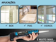 Silicones Acéticos UNIPEGA: Vedação Multiuso Incolor e Duradoura 250ml - imagem 4