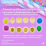 Ejetores Max Parabéns: Crie Doces 3D Incríveis! - imagem 2