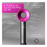 Secador Supersônico 1600W: Secagem Rápida e Cabelos Incríveis - imagem 2