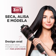Escova Secadora Argan Mondial: 3x1 para Cabelos Incríveis! - imagem 2