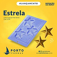 Forma Estrela Silicone: Crie Chocolates Incríveis! - imagem 2