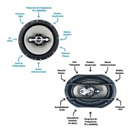 Kit Alto Falantes para Carro 6x9 e 6”: Som Incrível! - imagem 2