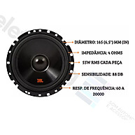 JBL Flex 4: Kit 2 Vias 6” 220W RMS – Som Incrível! - imagem 2