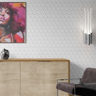 Papel de Parede 3D Triangular: Efeito Sombra Incrível! - imagem 2