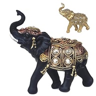 Elefante Decorativo em Resina Indiano - Símbolo de Sabedoria e Sorte (J100) - imagem 2