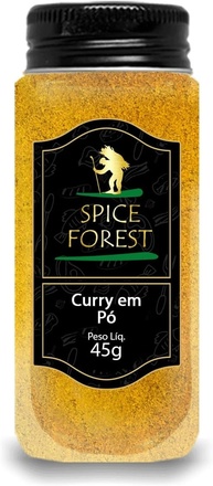 Curry Indiano Tempero - 45g Linha Premium - Mix Especiarias em Frasco de Vidro - imagem 1