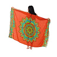 Canga de Praia Viscose Mandala – Toque Macio e Estilo Indiano - imagem 2