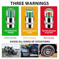 Kit 8 Tampas Indicadoras de Pressão de Pneu 36PSI (2.4 Bar) com Alerta Visual 3 Cores - Segurança e Eficiência para Carros, SUVs e Mais - imagem 3