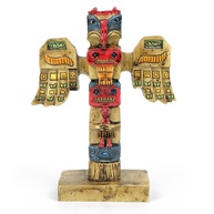 Totem Indígena em Resina - Estátua Decorativa de 11,4 cm com Estilo Aborígene Americano - imagem 1