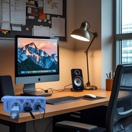 Extensão Elétrica Premium: 2 Tomadas Universais + 2 USB, Bivolt, 2m Cabo e Interruptores Individuais - imagem 5