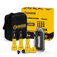 Kit Desinflador de Pneu Off-Road BUNKER INDUST: Ajustável, Automático e Rápido (10-30 PSI) + Luz LED Multifuncional - imagem 1