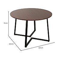 Mesa de Jantar Redonda Rotterdam: Elegância Industrial - imagem 2