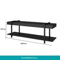 Rack e Painel TV 50" Ohio: Estilo Industrial! - imagem 2