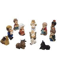 Presépio Infantil em Resina com 12 Peças Decorativas - 5.5cm - Ideal para Decoração Natalina - imagem 2