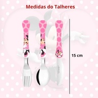 Kit Talheres Infantil Princesas + Minnie 6 Peças - Simonaggio | Estimule a Autonomia na Hora das Refeições - imagem 3