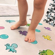 Adesivo Piso Banheiro Antiderrapante Infantil Polvo - Segurança e Diversão no Banho - imagem 1