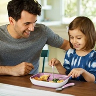Munchkin Kit de Talheres Infantil Roxo - Seguro, Livre de BPA e Ideal para Crianças a Partir de 18 Meses - imagem 4