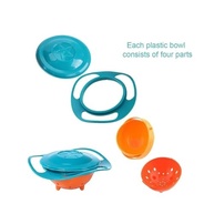 Prato Giratório Mágico 360° Infantil - Tigela Antiderrame com Design Divertido Azul e Rosa - imagem 5