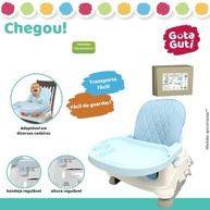 Cadeira de Alimentação Infantil Portátil Booster Azul - Segurança e Conforto na Hora da Papinha - imagem 5