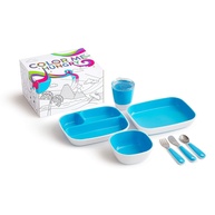 Conjunto de Jantar Infantil Munchkin Color Me Hungry Splash - 7 Peças com Caixa de Presente - imagem 1