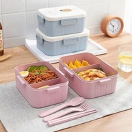 Lancheira Infantil BPA Free com Talheres e Divisórias – Segura, Sustentável e Divertida para Escola! - imagem 2