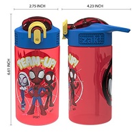 Garrafa Infantil Marvel Spider-Man 473ml - Zak Designs com Tampa de Bico e Alça - imagem 4