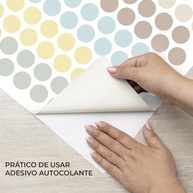 Kit Adesivo Colorido Infantil Lavável - Decoração Segura e Criativa para Quartos Kids - imagem 5