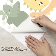 Adesivo de Parede Dinossauro Infantil Lavável - Seguro e Fácil Aplicação para Quarto de Criança - imagem 3