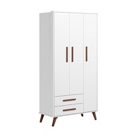 Guarda-Roupa Infantil Retrô Qencanto Qmovi Branco - Design Encantador para Quartos Criativos - imagem 2