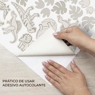 Adesivo de Parede Dinossauro Infantil Lavável - Seguro, Fácil Aplicação e Decorativo para Quarto de Bebê - imagem 5