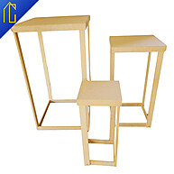 Trio de Mesa Cubo Vazado MDF para Festa Infantil - imagem 1