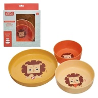 Kit 3 Pratos com Ventosa Kouii Filhotiis Leão Leo - Segurança e Diversão na Alimentação Infantil - imagem 1