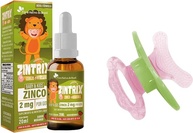 BUBA Mordedor Massageador Rosa + Zintrix Suplemento Infantil de Zinco 20ml Morango - Flora Nativa - imagem 1
