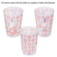 Kit Unicórnio Menina - Copo, Garrafa Foguete Giratória e Xícara Infantil - imagem 5