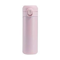 Garrafa Térmica Infantil Rosa 400ml com Canudo - Segura, Atóxica e Ideal para Escola - imagem 1