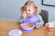 Kit Alimentação Infantil Anatômico com Copo, Tigela e Talheres Baleia - Marcus & Marcus - imagem 3